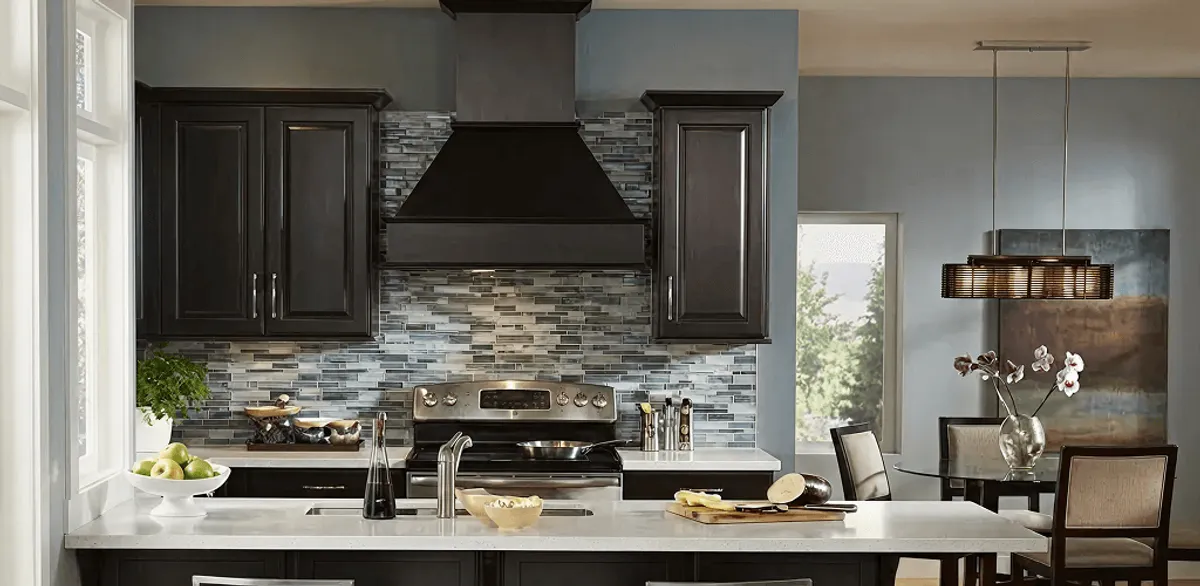 Kitchen cabinet painting and refinishing in a modern kitchen in Pittsburgh, PA